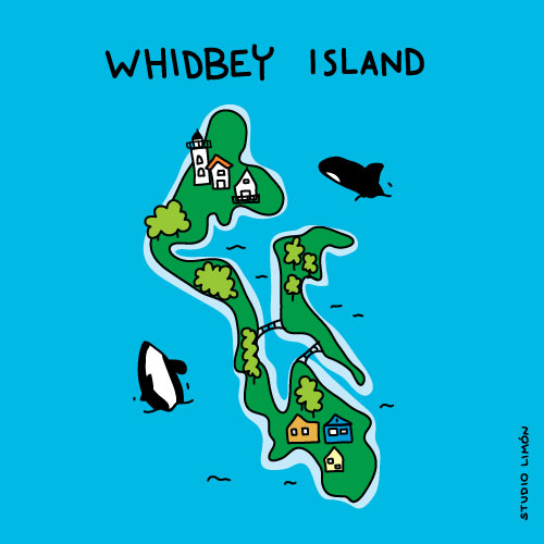illustratie Studio Limón Whidbey-island